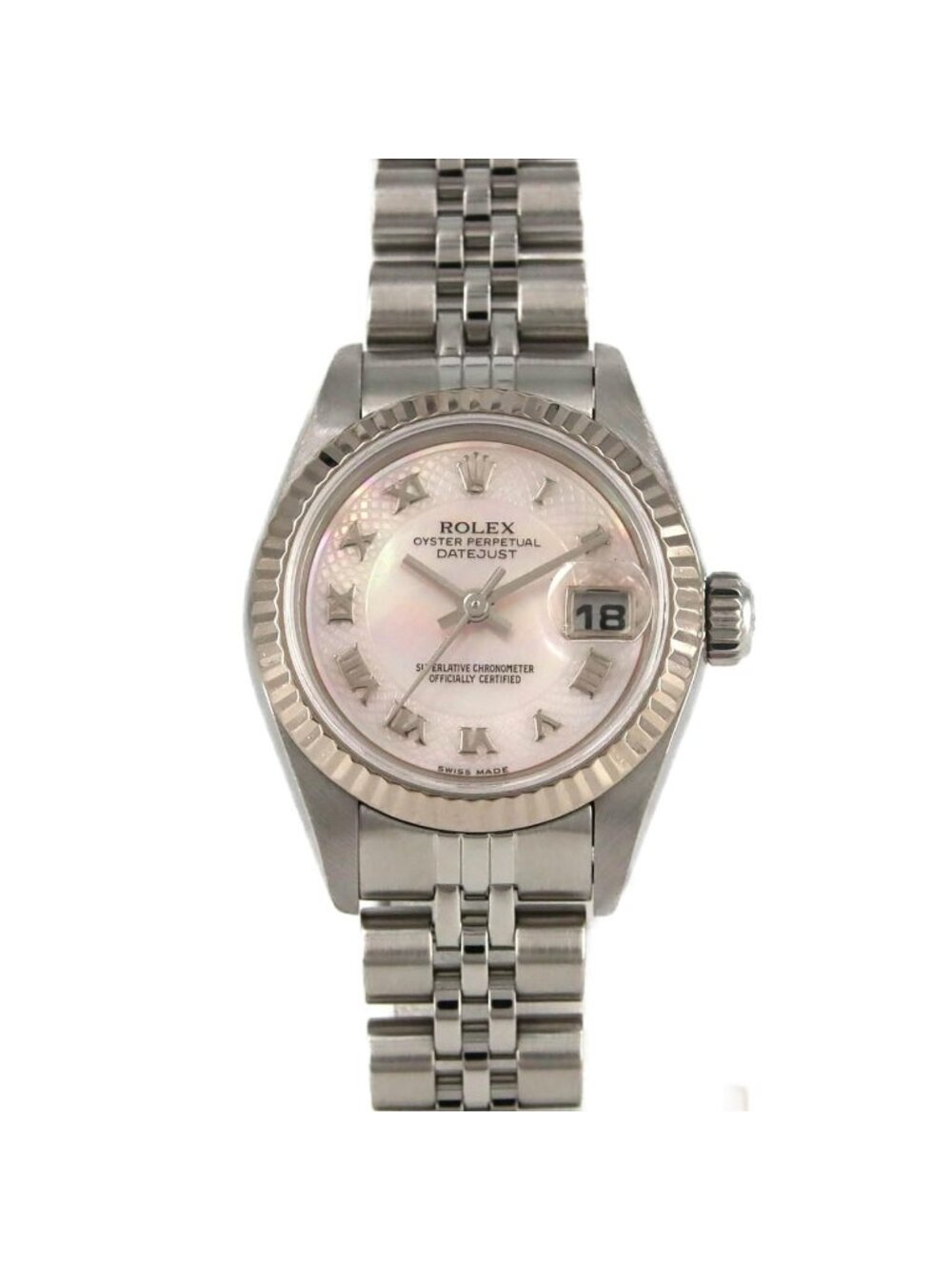 Rolex Datejust Stainless Steel White Gold Automatic Watch